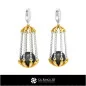 Pendientes de Perla CAD 3D