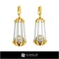 Boucles d'oreilles en perles 3D CAO