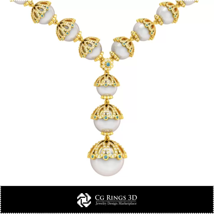 Collares de perlas CAD 3D Collares de perlas CAD 3D