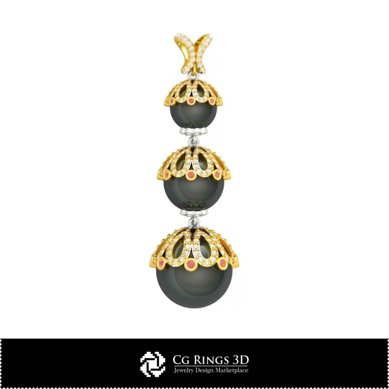 3D CAD Pearl Pendant Home, Bijoux 3D CAO, Pendentifs 3D CAO, Pendentifs Diamant 3D, Pendentifs de Perles 3D