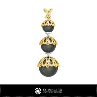 Pendentif perle CAO 3D pour la maison, Bijoux CAO 3D, Pendentifs CAO 3D, Pendentifs diamant 3D, Pendentifs perle 3D