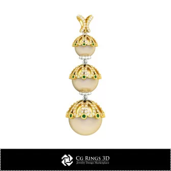 3D CAD Pearl Pendant Home, Bijoux 3D CAO, Pendentifs 3D CAO, Pendentifs Diamant 3D, Pendentifs de Perles 3D