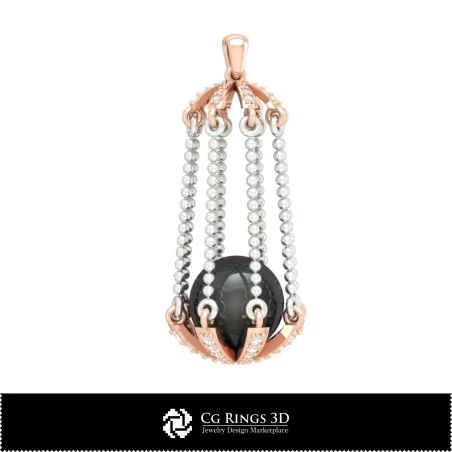 Pendentif Perle 3D CAO Maison, Bijoux 3D CAO, Pendentifs 3D CAO, Pendentifs Perle 3D