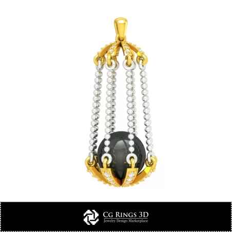 3D CAD Pearl Pendant