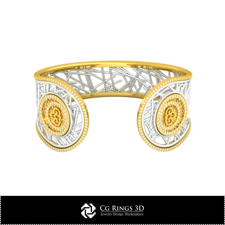 3D CAD Women's Aries Zodiac Bracelet