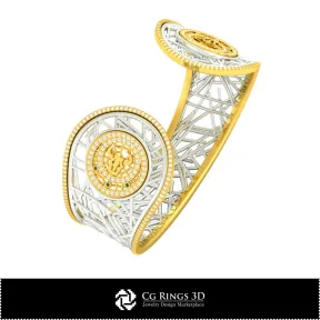 3D CAD Women's Taurus Zodiac Bracelet Home,  Jewelry 3D CAD, Bracelets 3D CAD , 3D Diamond Bracelets, 3D Bracelets, 3D Cuff Brac