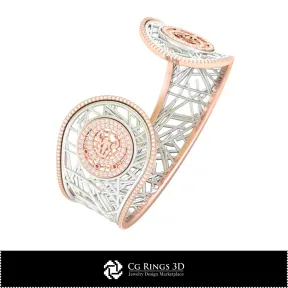 3D CAD Women's Taurus Zodiac Bracelet