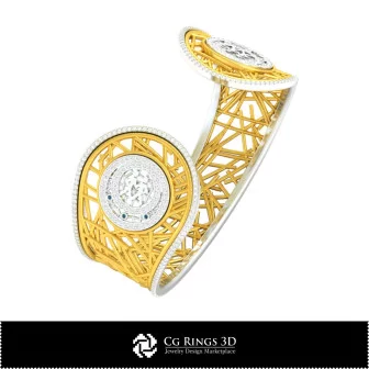 3D CAD Women's Gemeni Zodiac Bracelet Home, Jewelry 3D CAD, Bracelets 3D CAD , 3D Diamond Bracelets, 3D Bracelets, 3D Cuff Brac