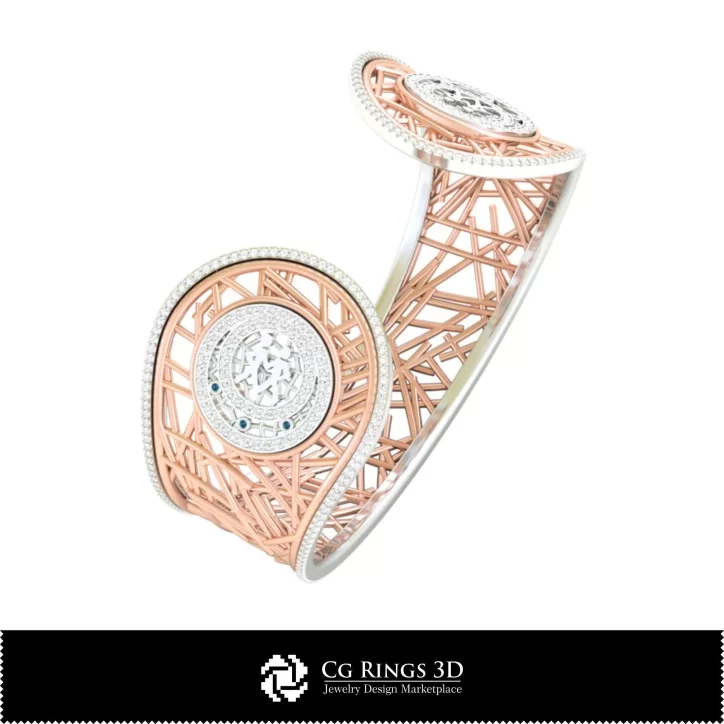 3D CAD Women's Gemeni Zodiac Bracelet