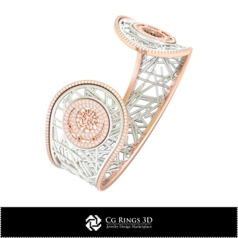 3D CAD Women's Leo Zodiac Bracelet Home,  Jewelry 3D CAD, Bracelets 3D CAD , 3D Diamond Bracelets, 3D Bracelets, 3D Cuff Bracele