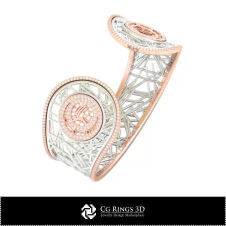 Bracciale Vergine Zodiacale da Donna 3D CAD