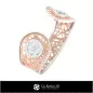 Pulsera Zodiacal Escorpio para mujer en CAD 3D