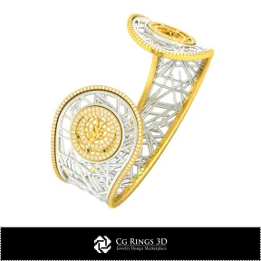 3D CAD Women's Capricorn Zodiac Bracelet Home,  Jewelry 3D CAD, Bracelets 3D CAD , 3D Diamond Bracelets, 3D Bracelets, 3D Cuff B