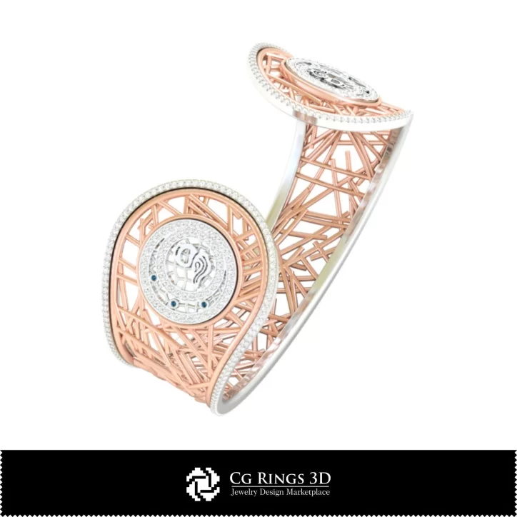 3D CAD Women's Pisces Zodiac Bracelet