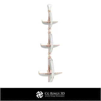 珠宝 - 吊坠3D CAD 珠宝3D CAD、吊坠3D CAD、3D钻石吊坠