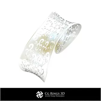 Bracciale CAD 3D Home, Gioielli CAD 3D, Bracciali CAD 3D, Bracciali 3D, Bracciale a Polsino 3D
