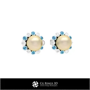 Boucles d'oreilles enfants 3D CAO