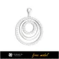 3D Pendant With Diamonds-Free 3D Model