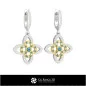 Boucles d'oreilles CAO 3D