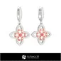 Boucles d'oreilles CAO 3D