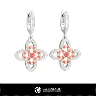 3D CAD Earrings Home, Bijuterii 3D , Cercei 3D CAD, Cercei Picatura 3D