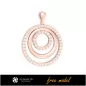 3D Pendant With Diamonds-Free 3D Model