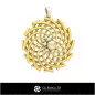 Pendentif perle 3D CAO