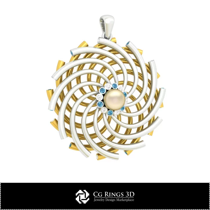 3D CAD Pearl Pendant