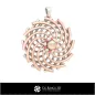 Pendentif perle 3D CAO