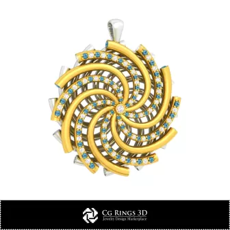 Gioielli-Ciondolo CAD 3D Gioielli CAD 3D, Ciondoli CAD 3D, Ciondoli con Diamante CAD 3D, Ciondoli Floreali CAD 3D