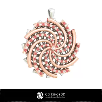 Joyería-Colgante CAD 3D Joyería CAD 3D, Colgantes CAD 3D, Colgantes de diamante 3D, Colgantes florales 3D