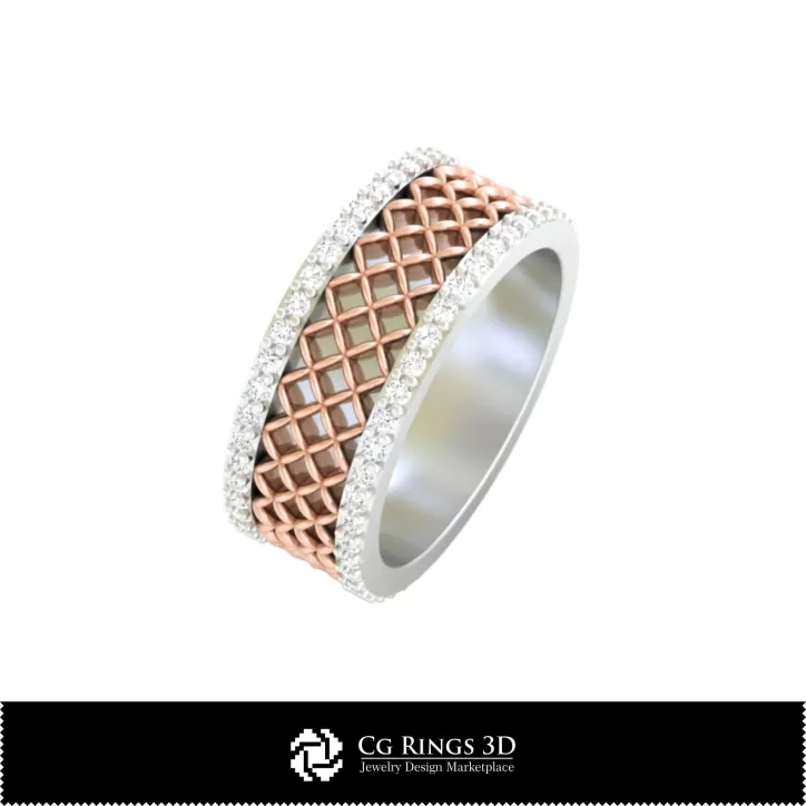 结婚戒指 - 珠宝 3D CAD
