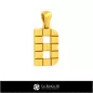 3D CAD Pendant With Letter B
