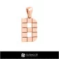 Pendentif 3D DAO avec Lettre B