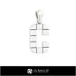 Pendentif 3D CAO avec la lettre C