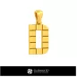 Colgante CAD 3D con letra D