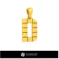 Pendentif 3D CAO avec lettre D