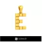 3D CAD Pendant With Letter E