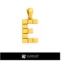 Colgante CAD 3D con letra E