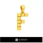 3D CAD Pendant With Letter F