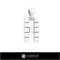 Pendentif 3D CAO avec lettre H