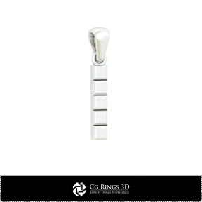 Ciondolo 3D CAD con Lettera I