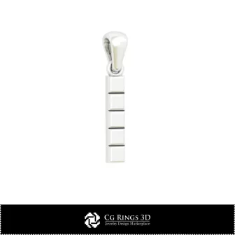 3D-CAD-Anhänger mit Buchstabe I Home, Schmuck 3D-CAD, Anhänger 3D-CAD, 3D-Buchstaben-Anhänger