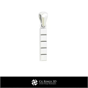 Pendentif 3D CAO avec lettre I Maison, Bijoux 3D CAO, Pendentifs 3D CAO, Pendentifs lettre 3D