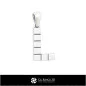 Colgante CAD 3D con letra L