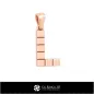 Colgante CAD 3D con letra L Colgante CAD 3D con letra L