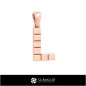 Colgante CAD 3D con letra L