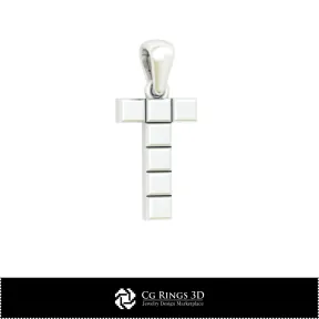 带字母 T 的 3D CAD 吊坠