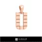 3D CAD Pendant With Letter U