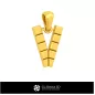 Ciondolo 3D CAD con lettera V Ciondolo 3D CAD con lettera V